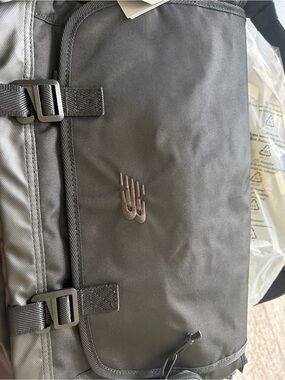 New Balance Black Messenger Bag with Tonal Logo